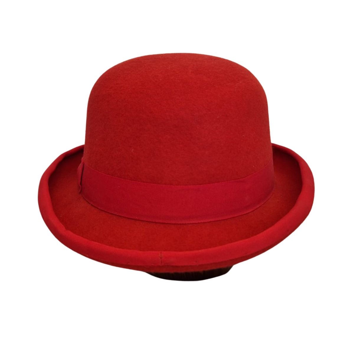 Red Classic Bowler Hat back