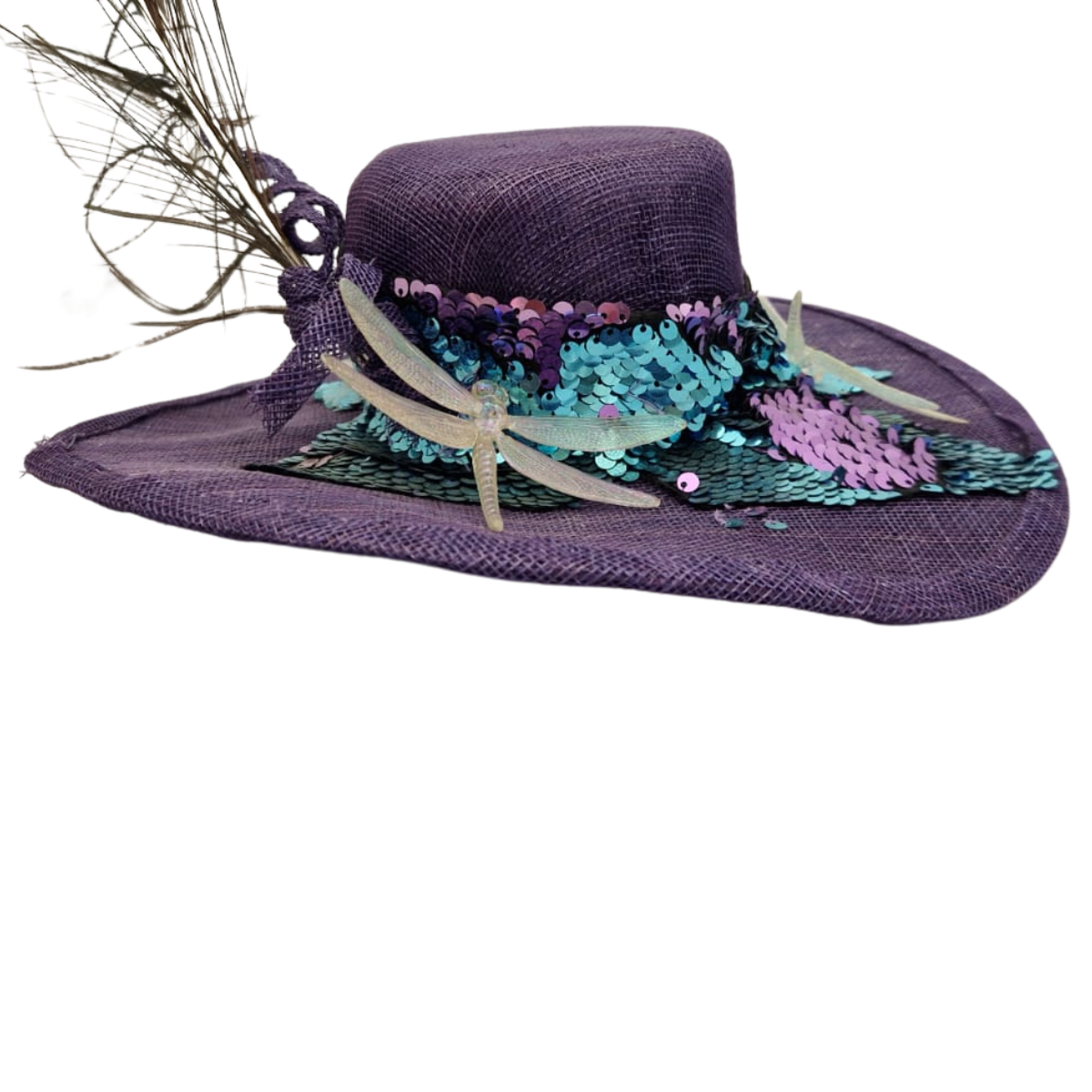 Dragonfly & Sequin Steampunk Hat