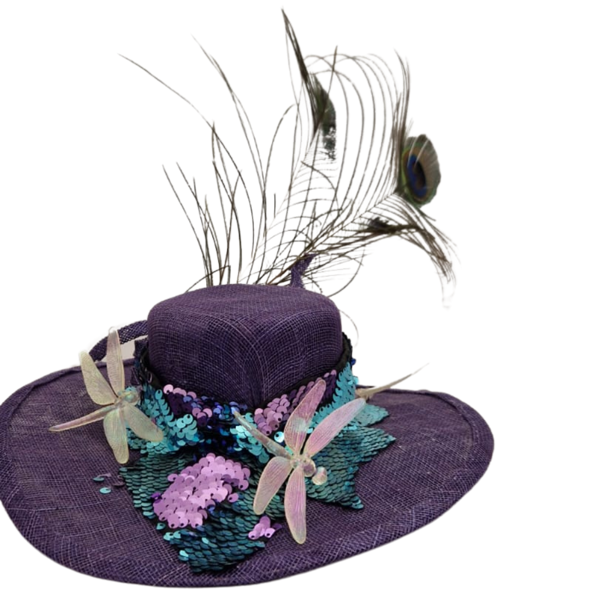 Dragonfly & Sequin Steampunk Hat