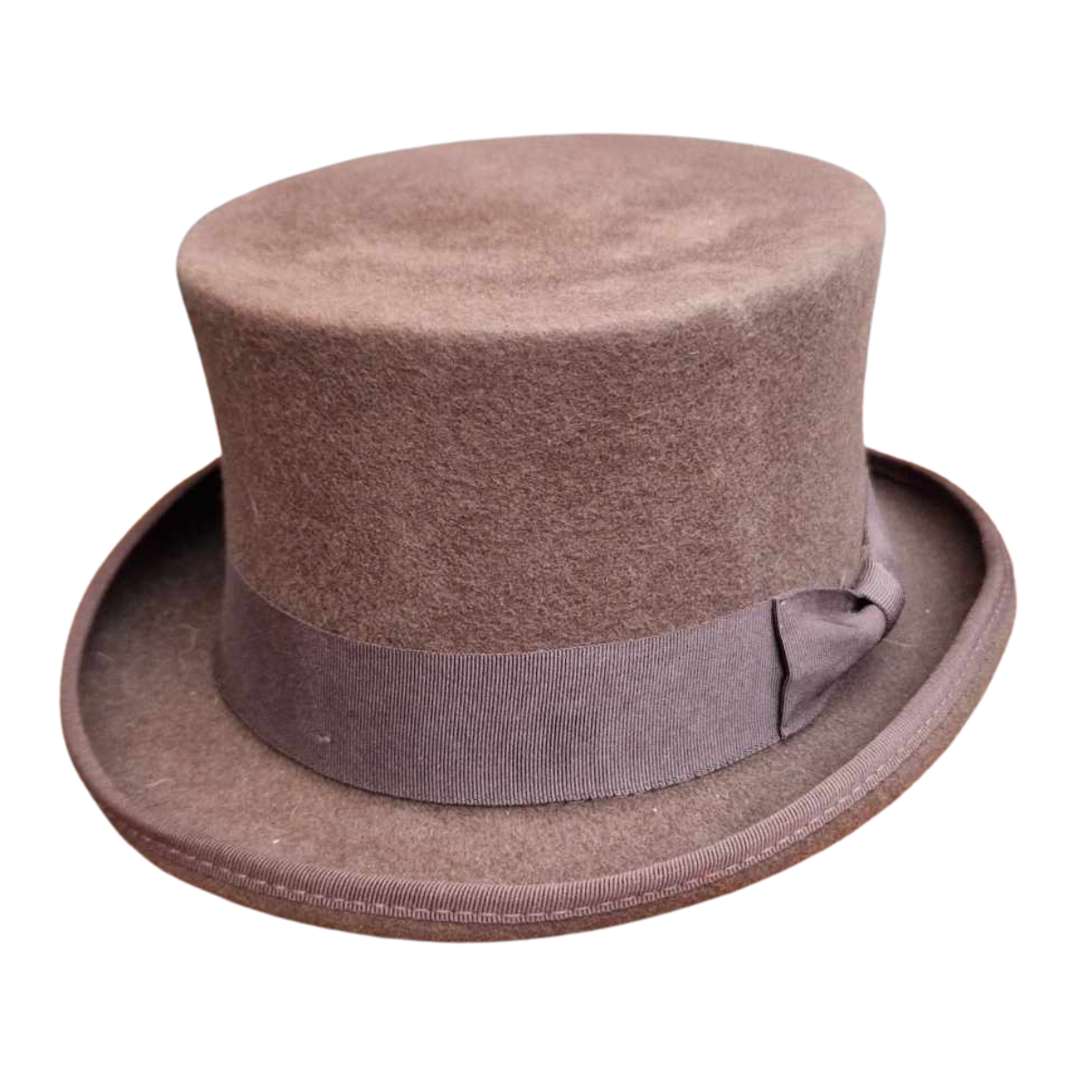 Classic 100% Wool Top Hat - Olive Green