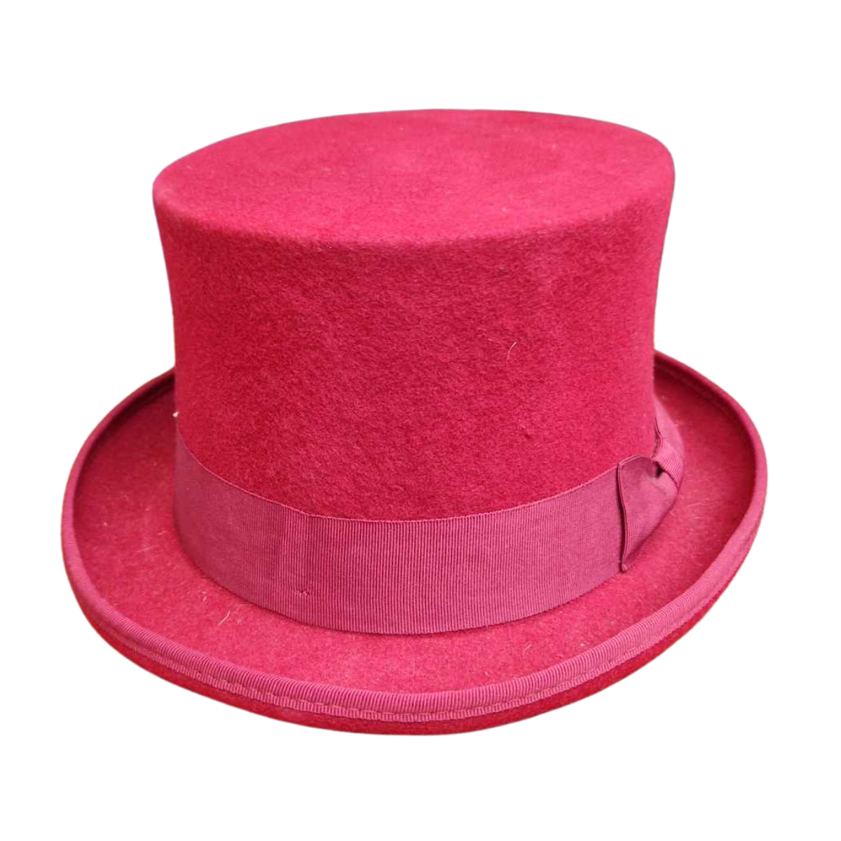 Classic 100% Wool Top Hat - Olive Green