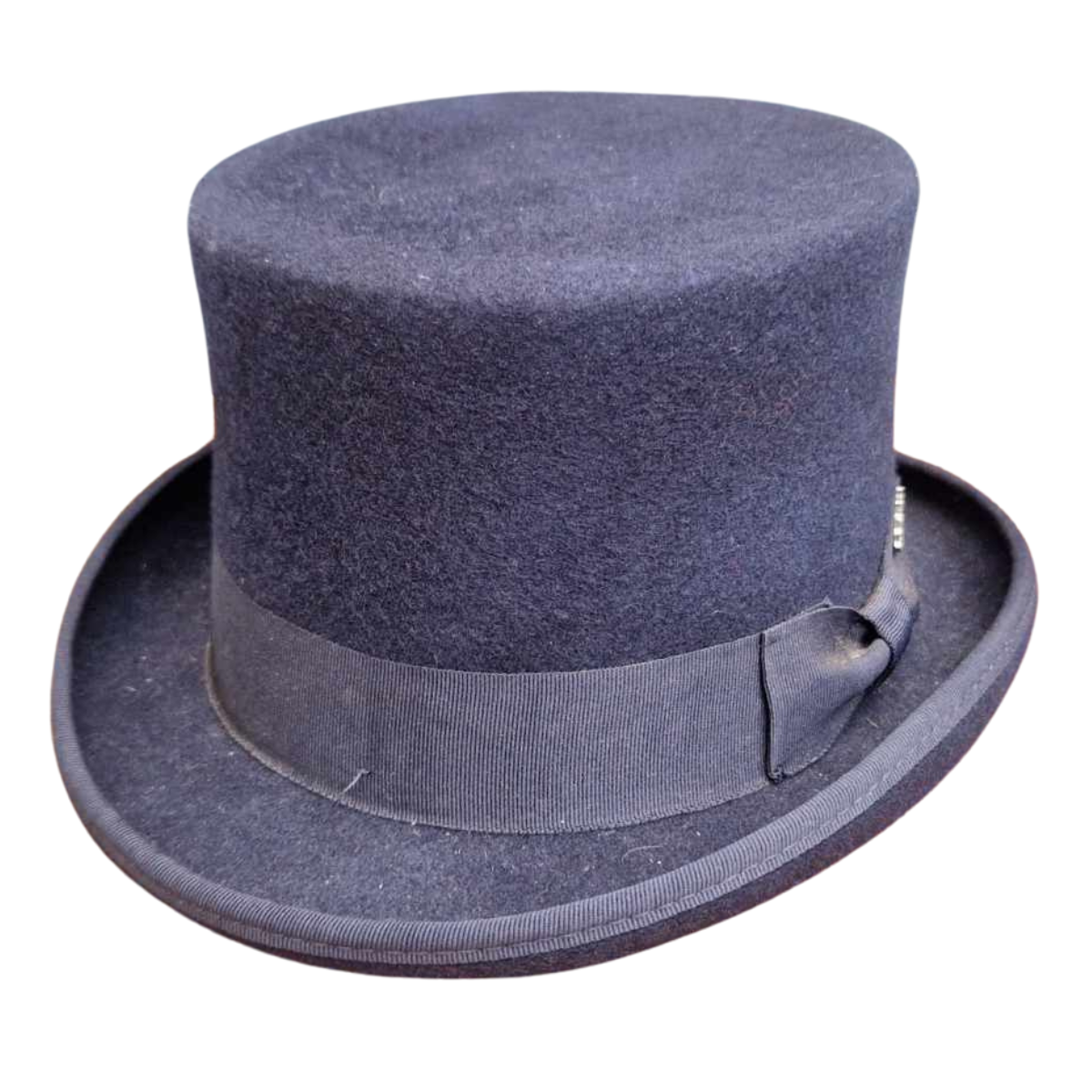 Classic 100% Wool Top Hat - Olive Green