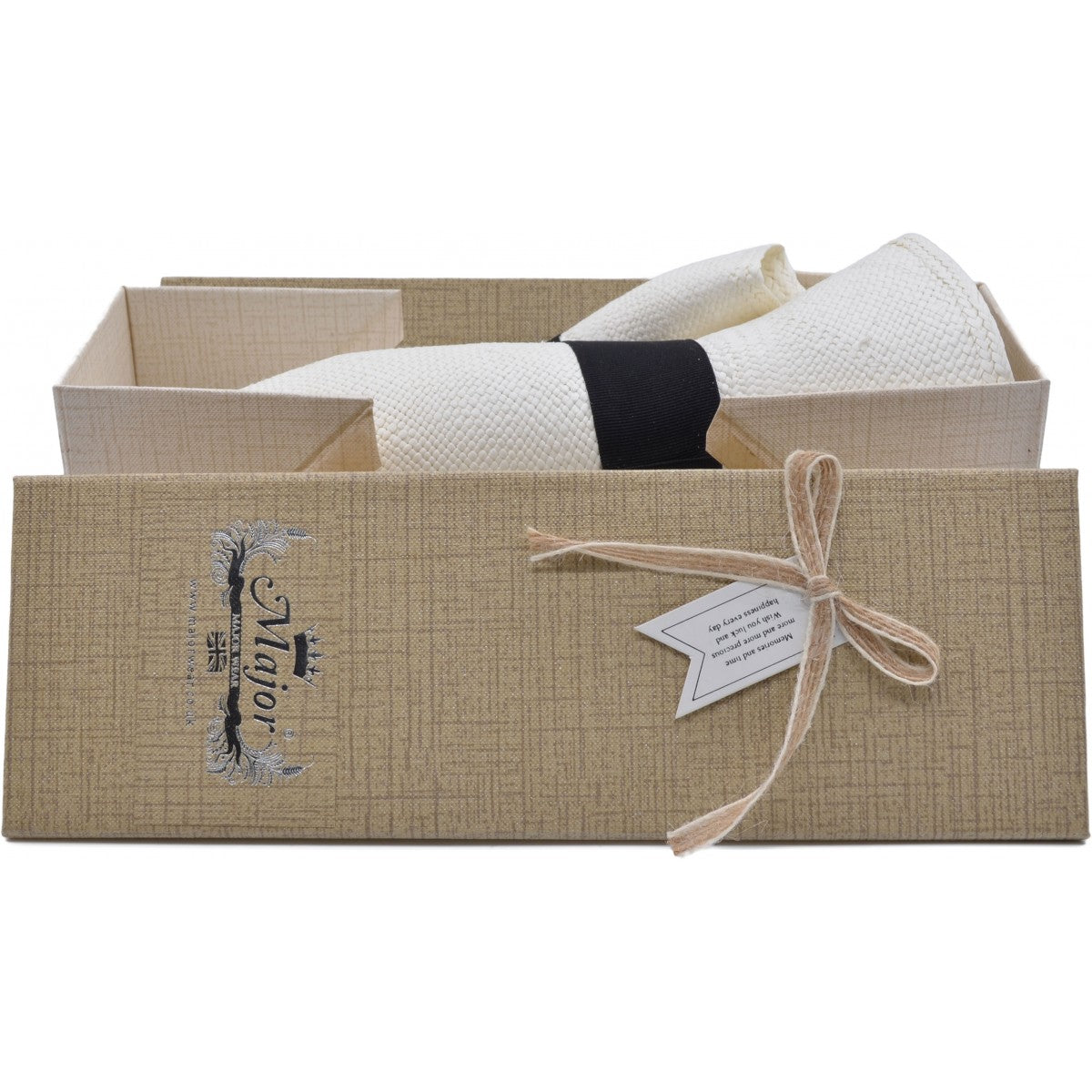 Unisex Genuine Packable Natural Straw Panama Hat