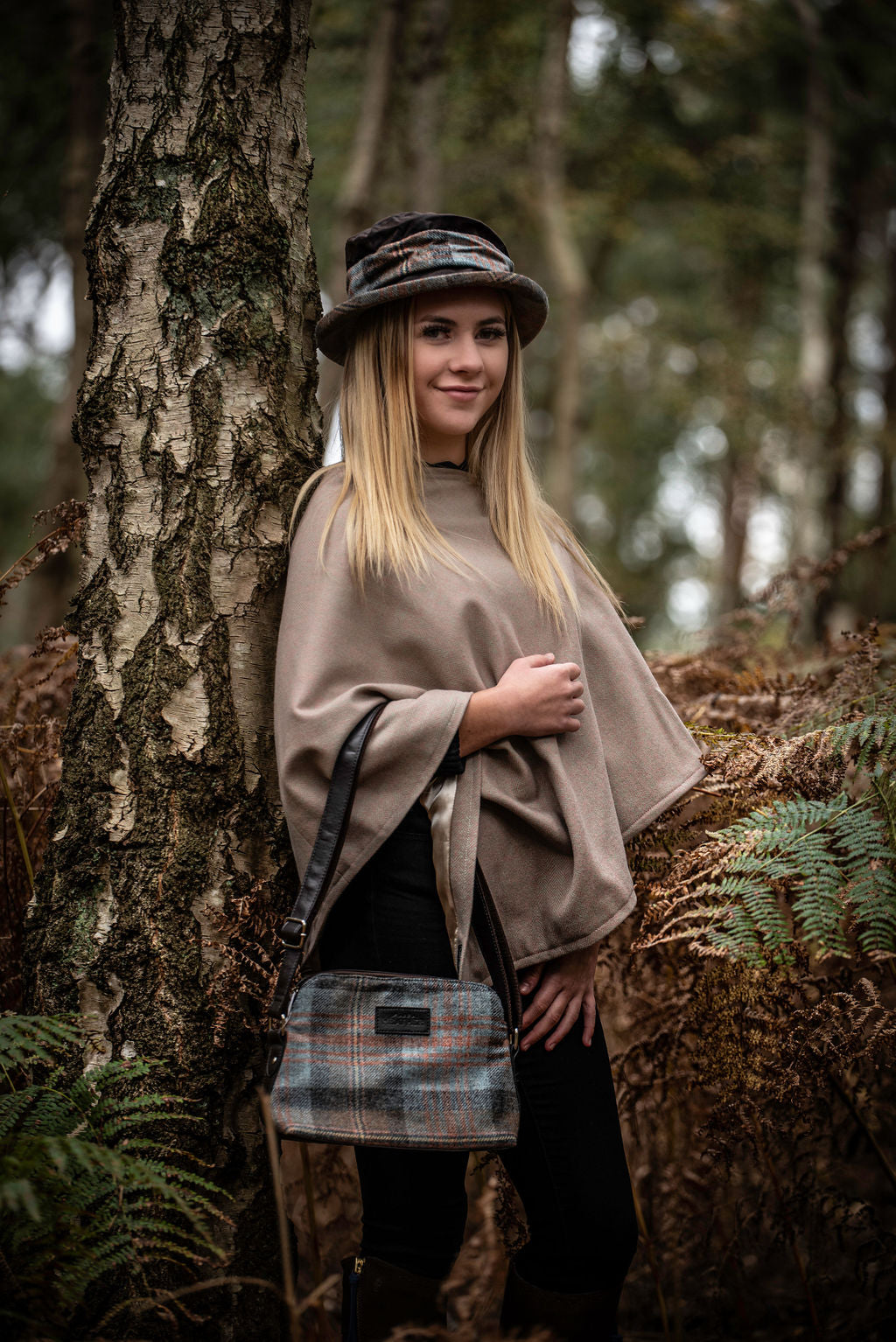 Limited Edition 100% Wool Open Neck Poncho One Size
