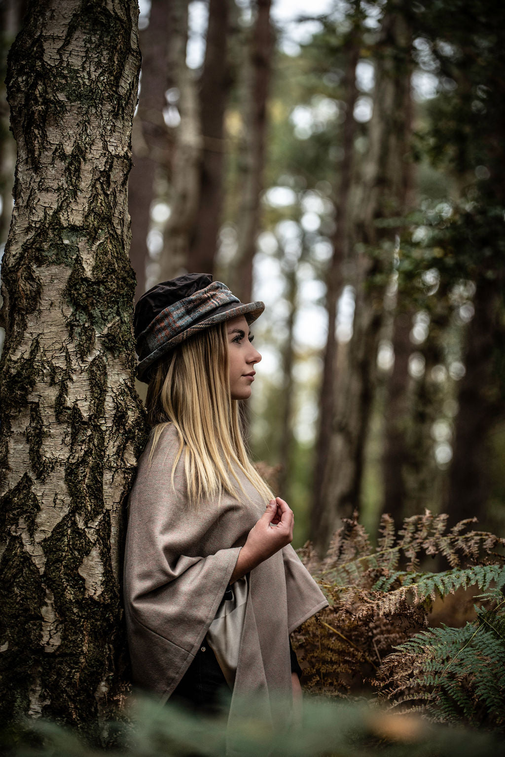 Limited Edition 100% Wool Open Neck Poncho One Size
