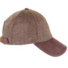 Valley Derby Tweed/Leather Peak Baseball Cap
