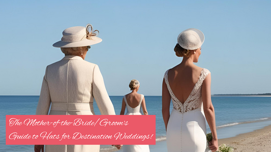 Mother-of-the-bride and bride walking along the shoreline for the wedding abroad