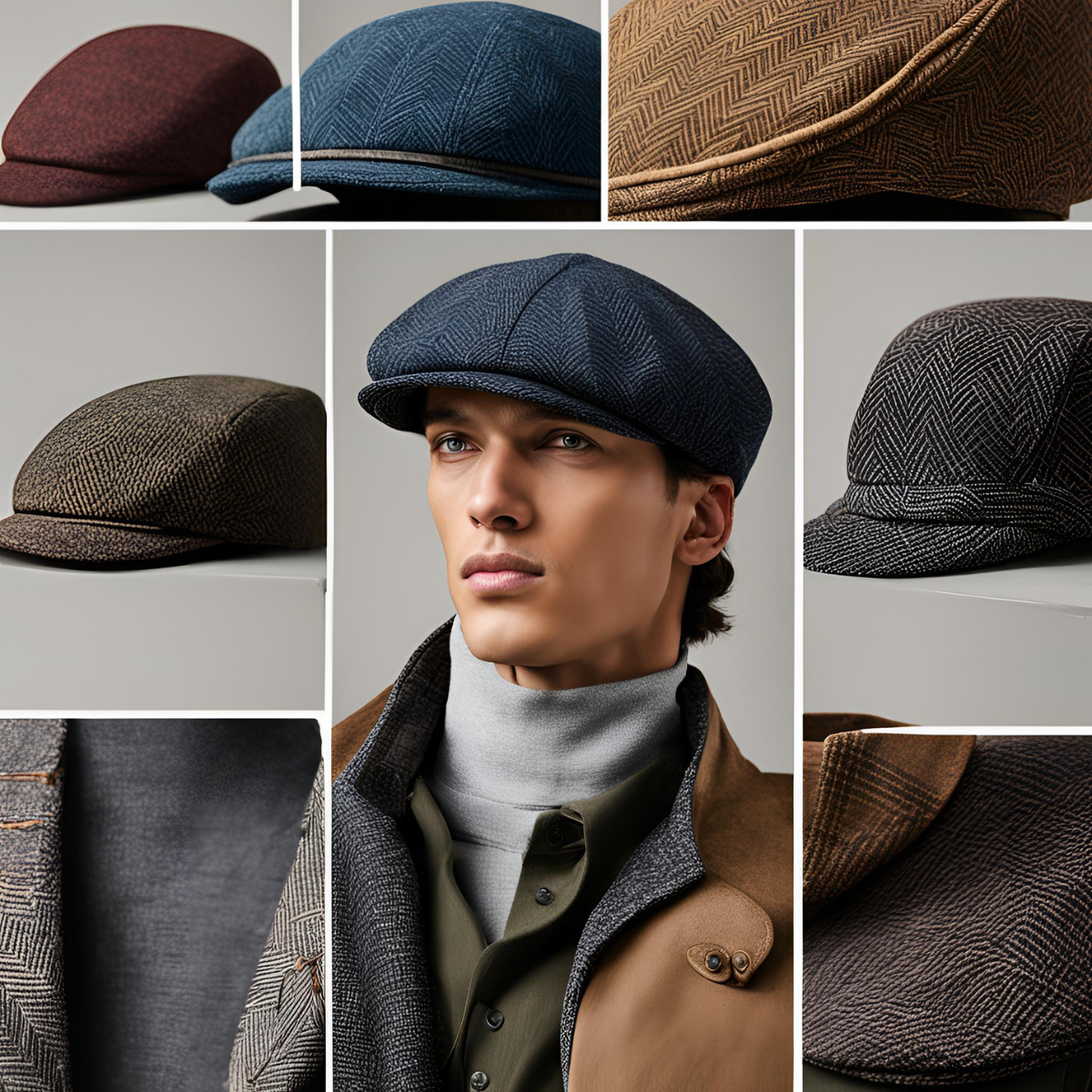 A collection of Baker Boy caps