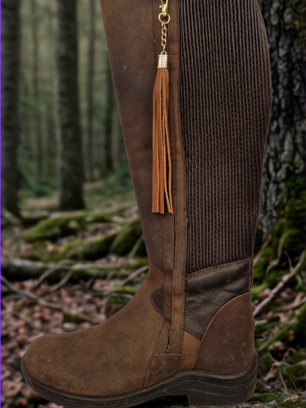 Handmade leather boot tassels and accessories