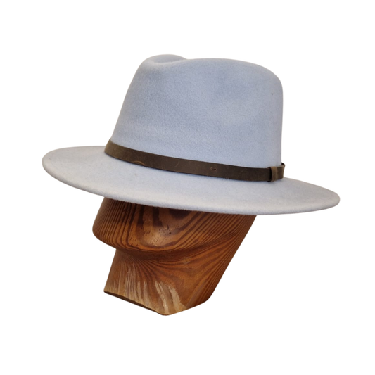 Baby Blue Fedora front