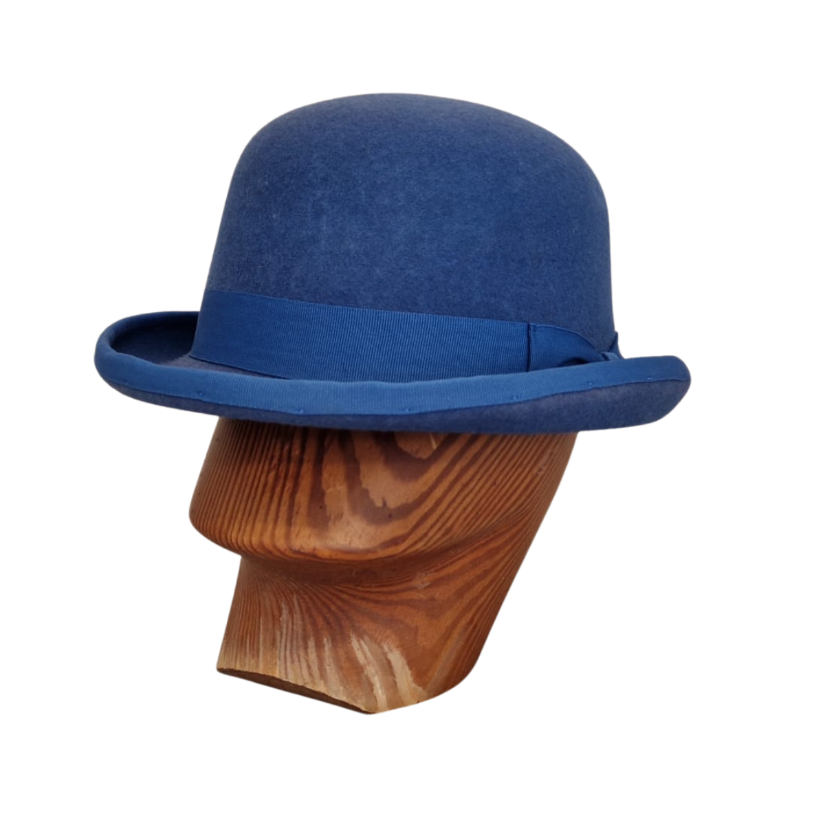 Blue Classic Bowler Hat front