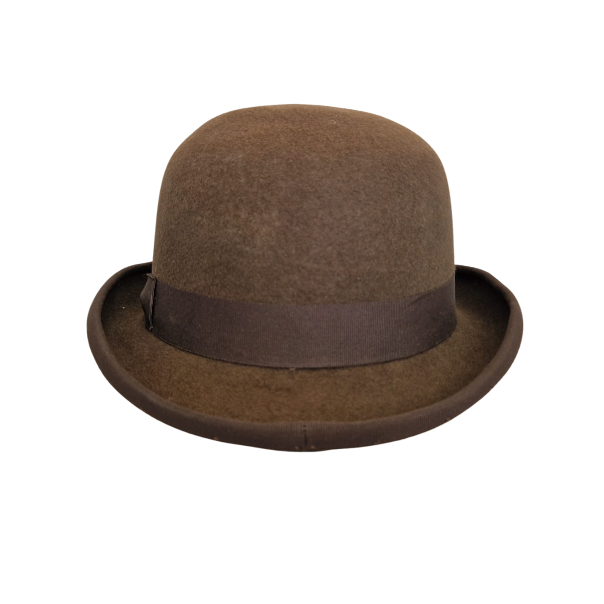 Brown Classic Bowler Hat back