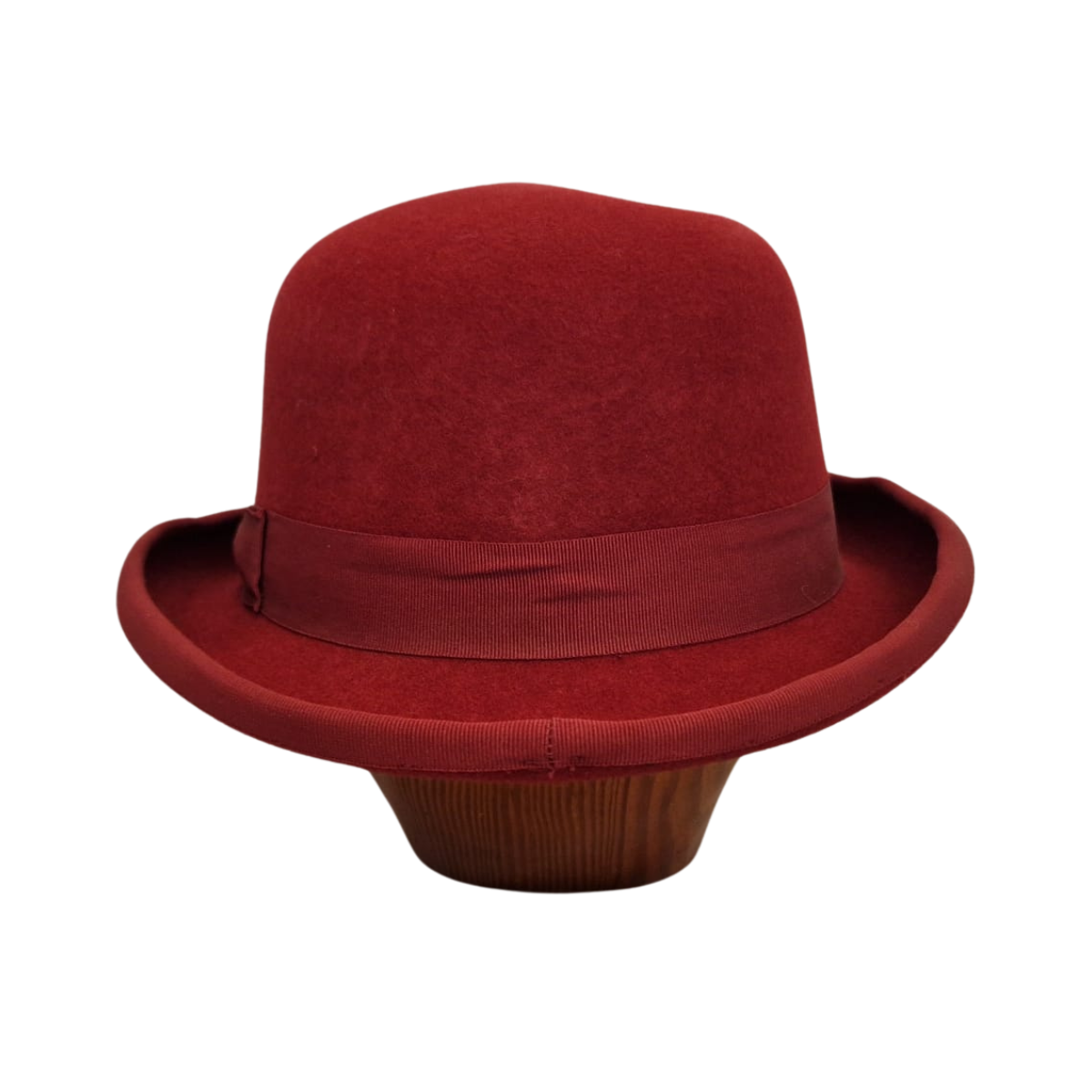 Burgundy Classic Bowler Hat back