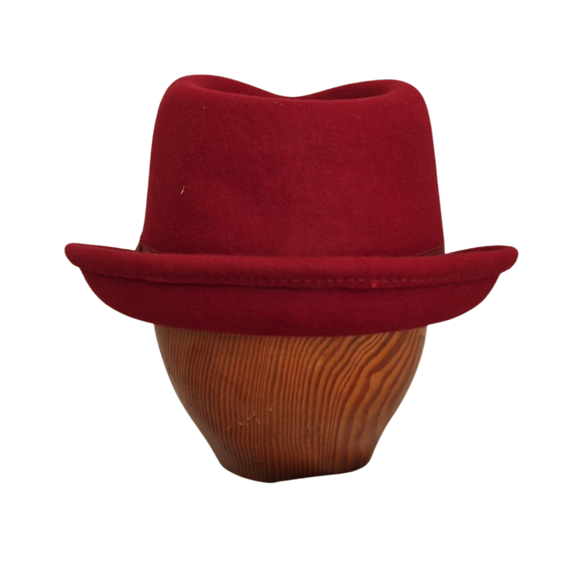 Burgundy Trilby back