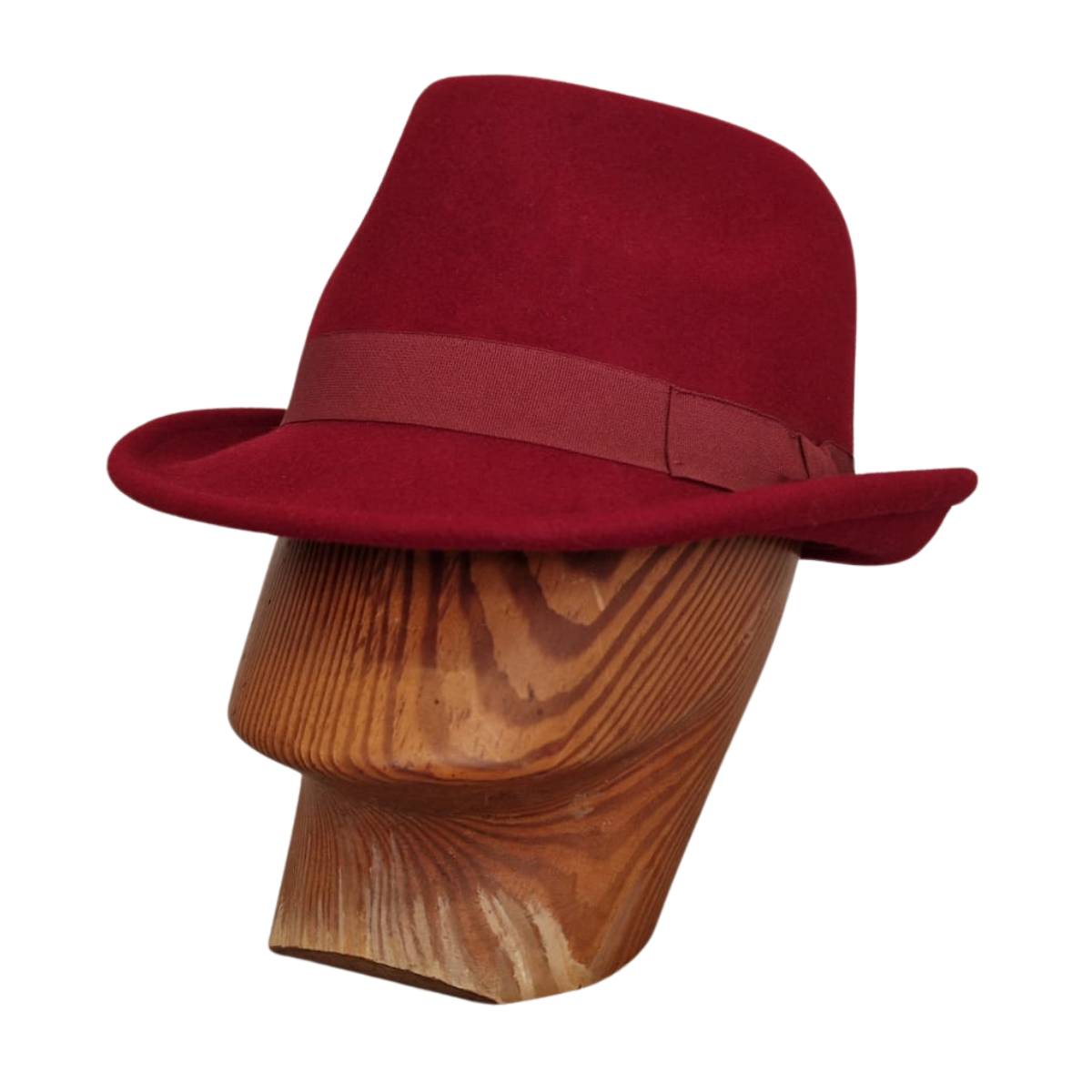Burgundy Trilby front