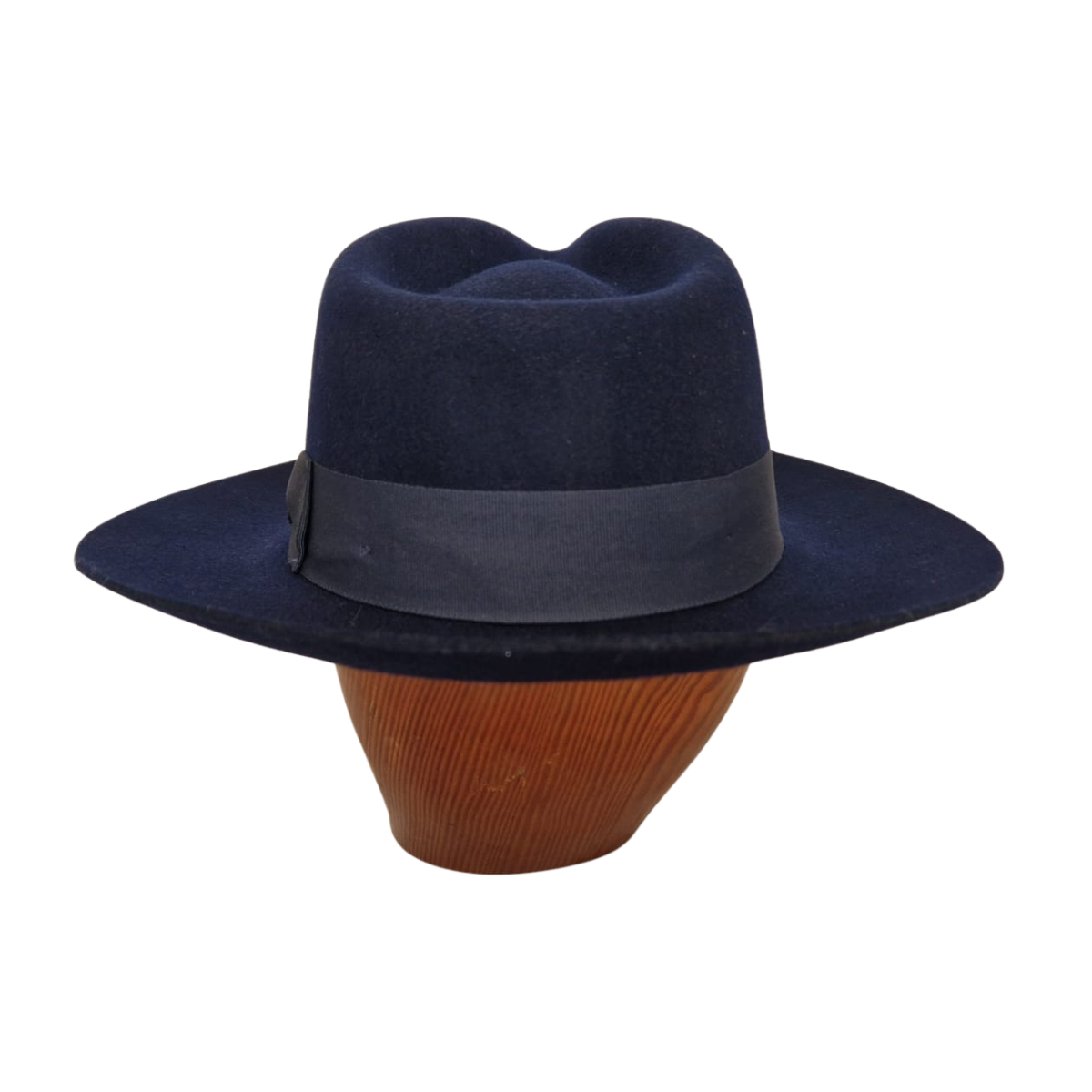 Navy Snap Brim Fedora Hat  back