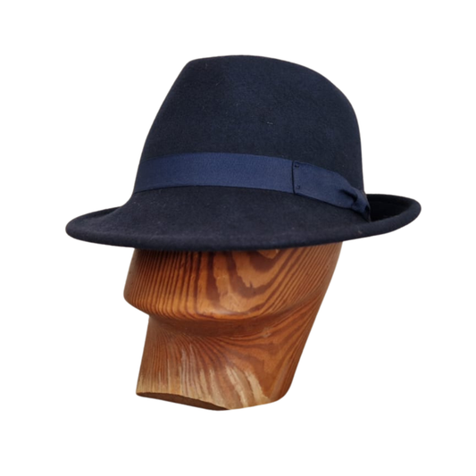 Navy Trilby front