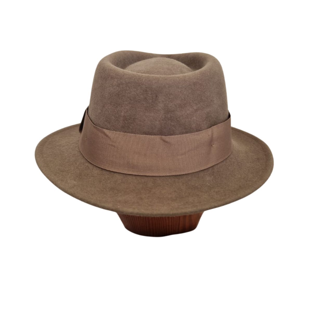 Pale green trilby back