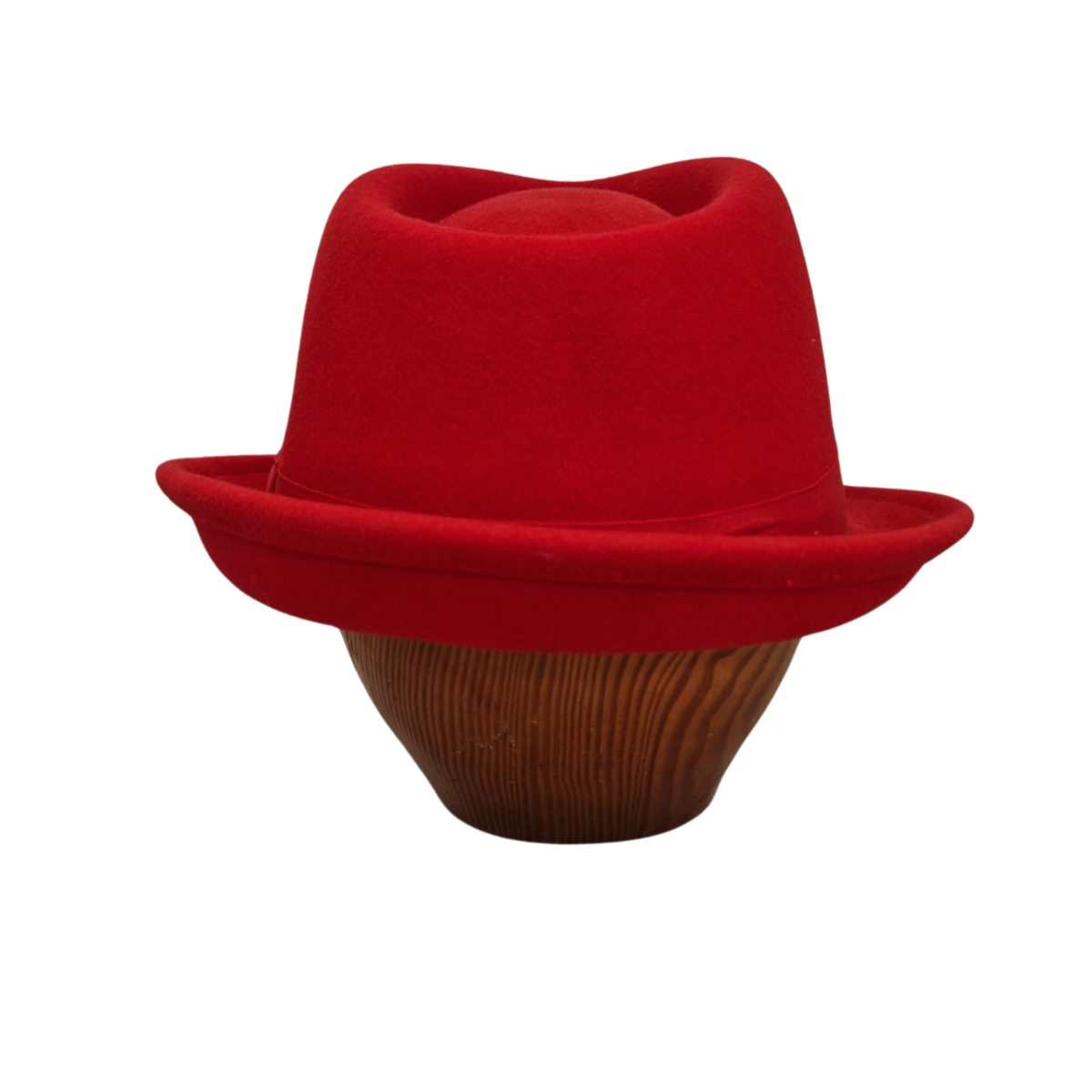 Red trilby back