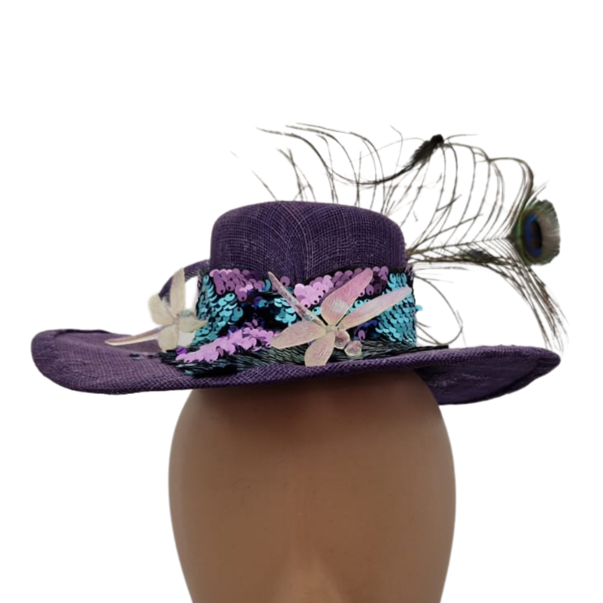 Dragonfly & Sequin Steampunk Hat