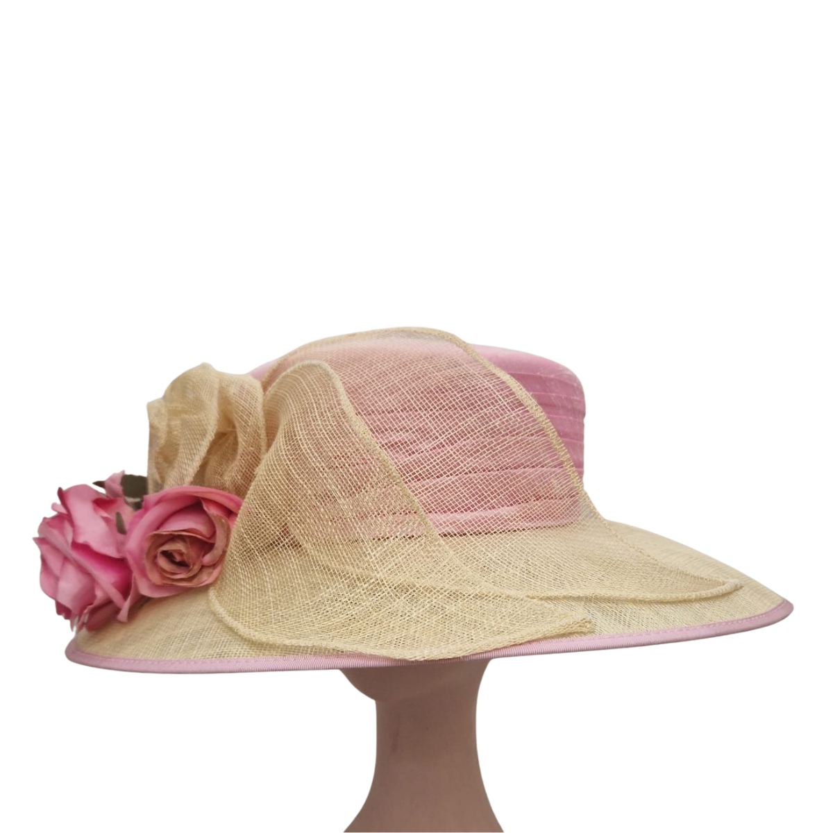 Blushing Rose Occasion Hat front