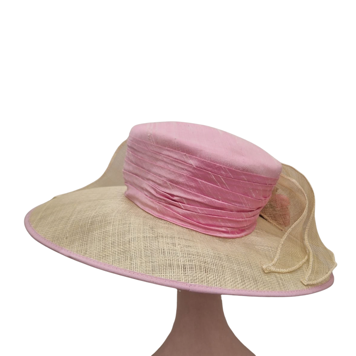 Blushing Rose Occasion Hat side