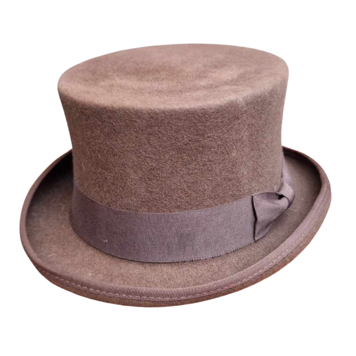 Classic 100% Wool Top Hat - Burgundy