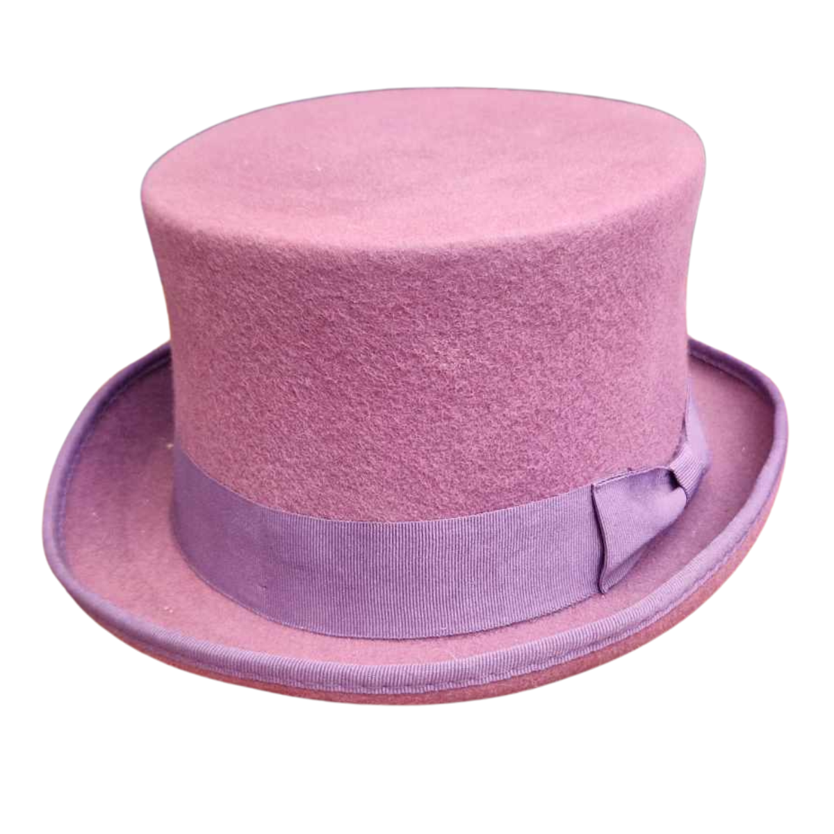 Classic 100% Wool Top Hat - Burgundy