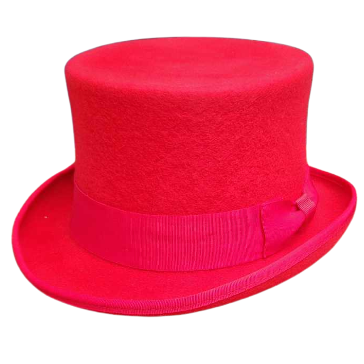 Classic 100% Wool Top Hat - Burgundy