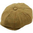 100% Wool Tweed Newsboy Cap