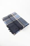 Super Soft Heavyweight Blue and Pink Tartan Scarf