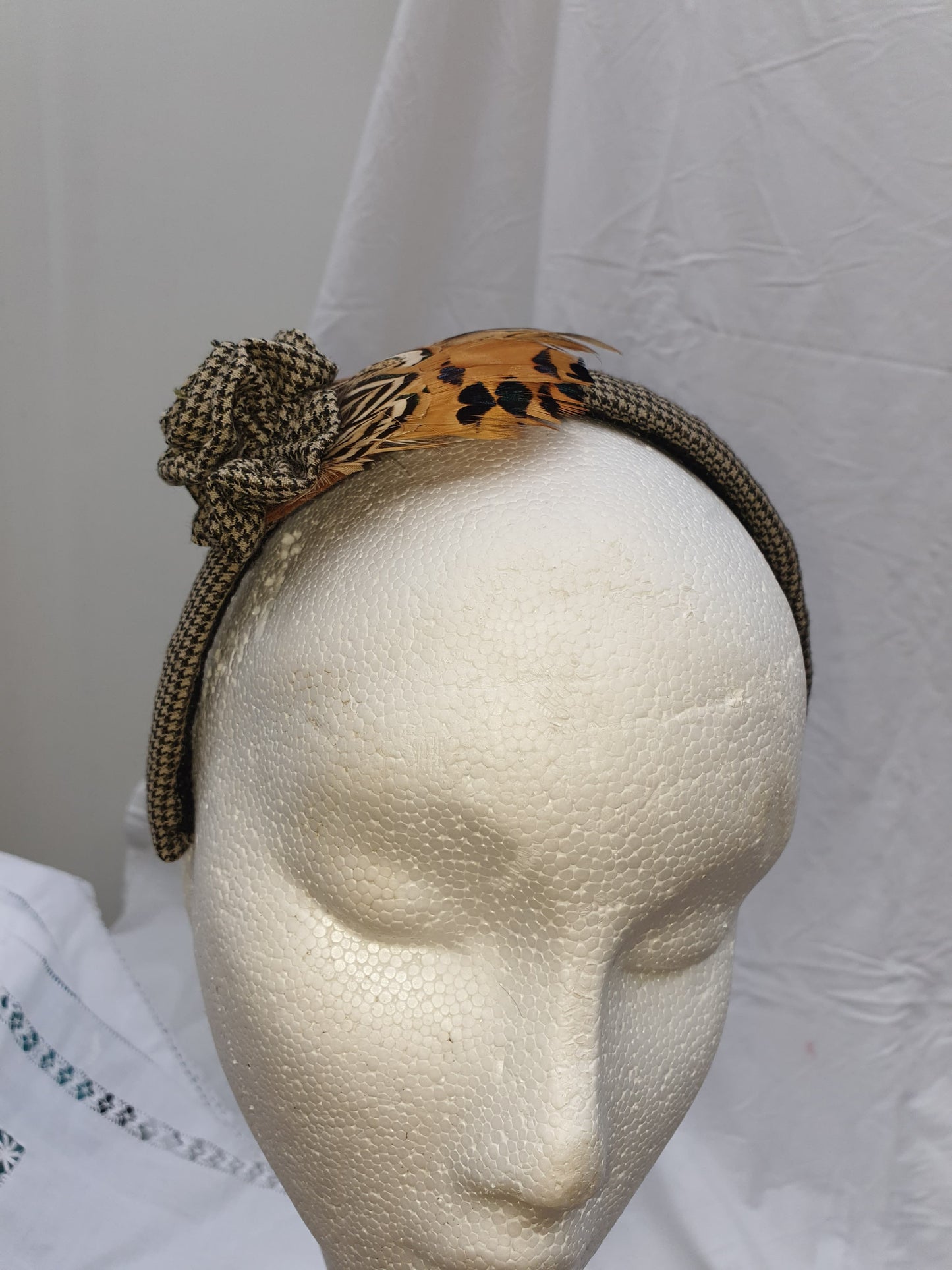 Limited Edition Dog Tooth Tweed Headband