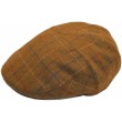 Kids / Childrens Elastic Tweed Flat Cap Brown